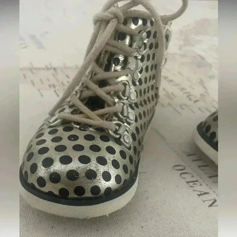 AKID Polka Dot Boots Size 7